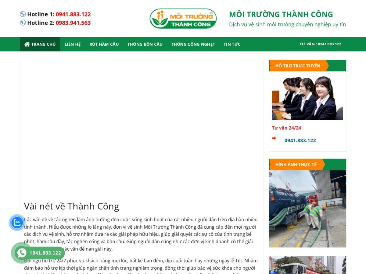 Dự án SEO mảng môi trường – Môi Trường Thành Công