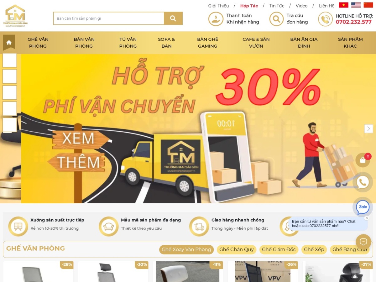 Trường Mai Sài Gòn – nội thất văn phòng TP.HCM