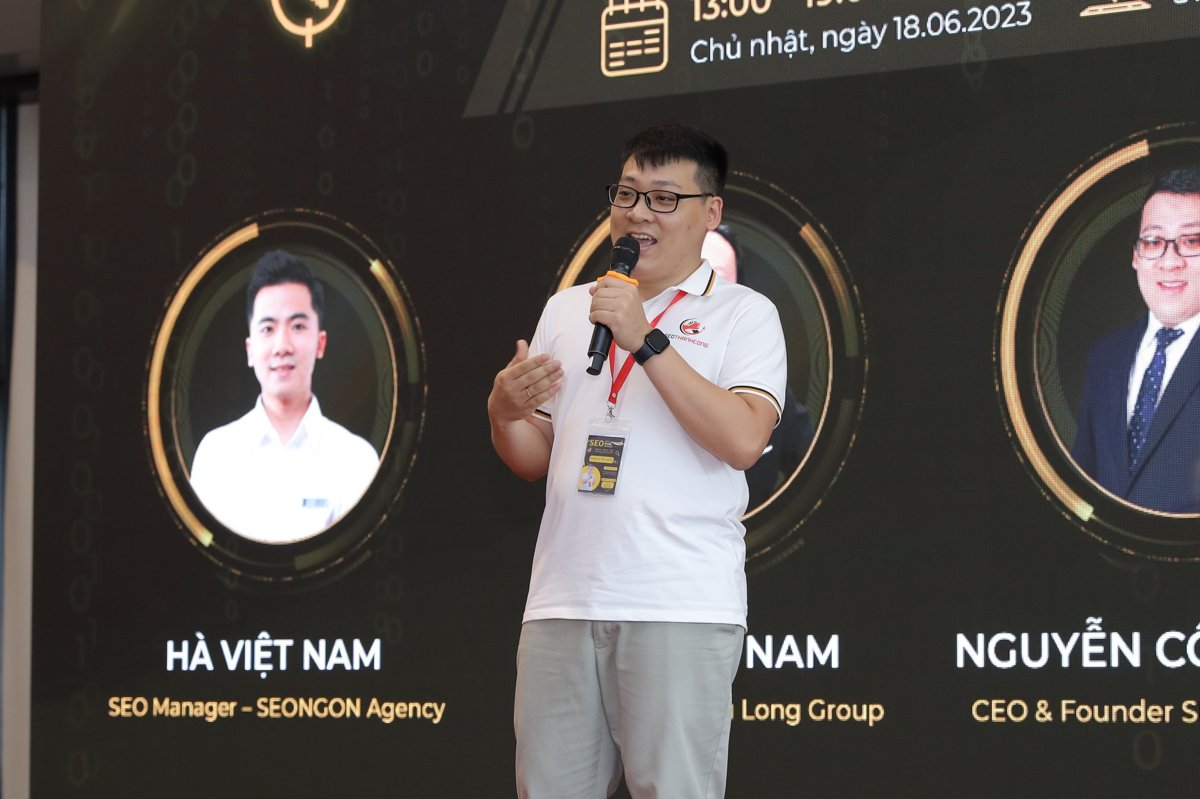 CEO MinhDigi thuyết trình tại sự kiện SEO