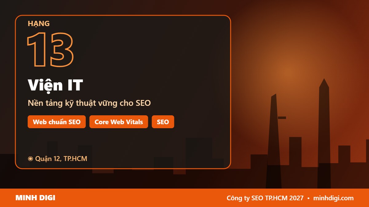 Công ty SEO TP.HCM Viện IT – hạng 13