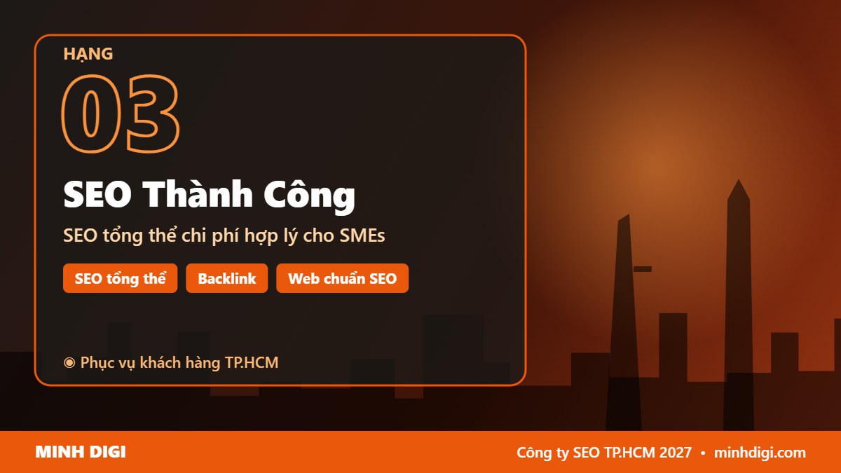 Công ty SEO TP.HCM SEO Thành Công – hạng 3