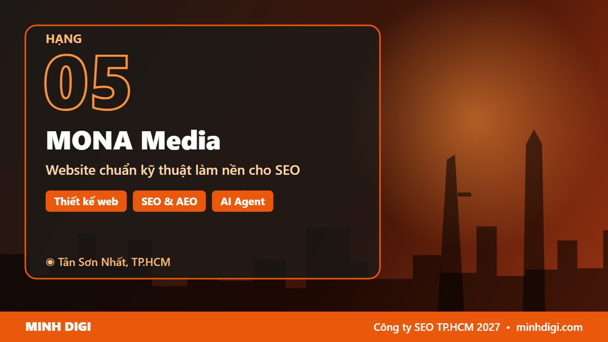 Công ty SEO TP.HCM MONA Media – hạng 5