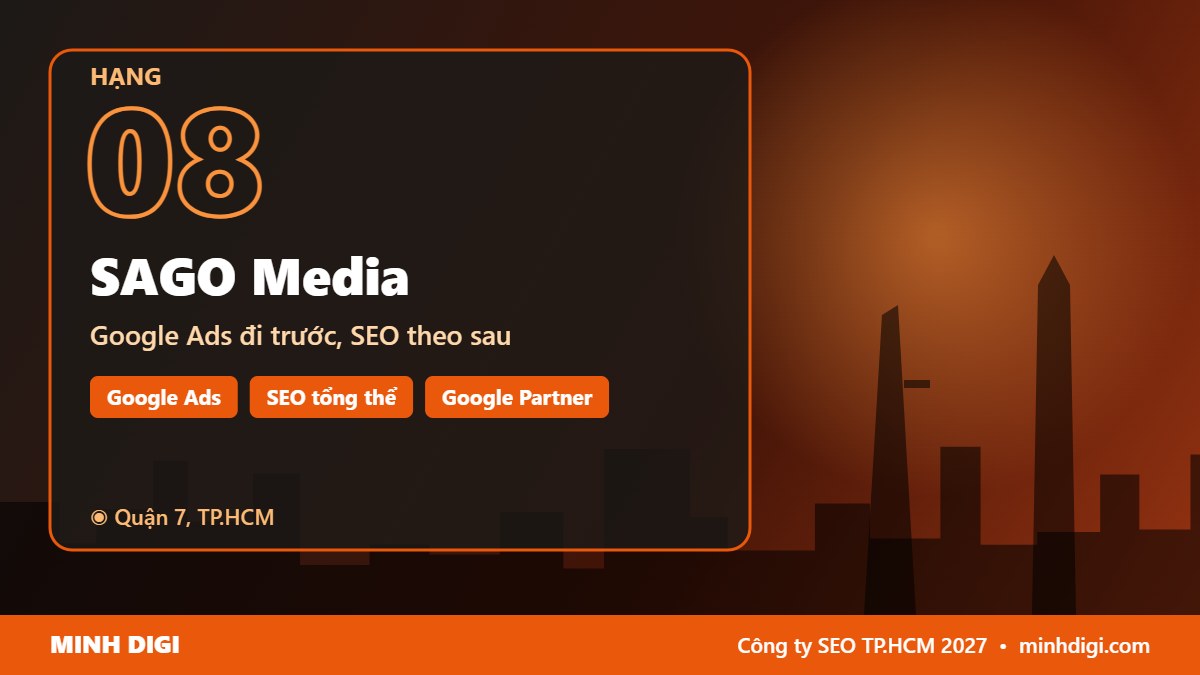 Công ty SEO TP.HCM SAGO Media – hạng 8